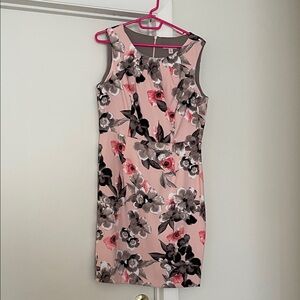 Floral Sleeveless Pink Dress